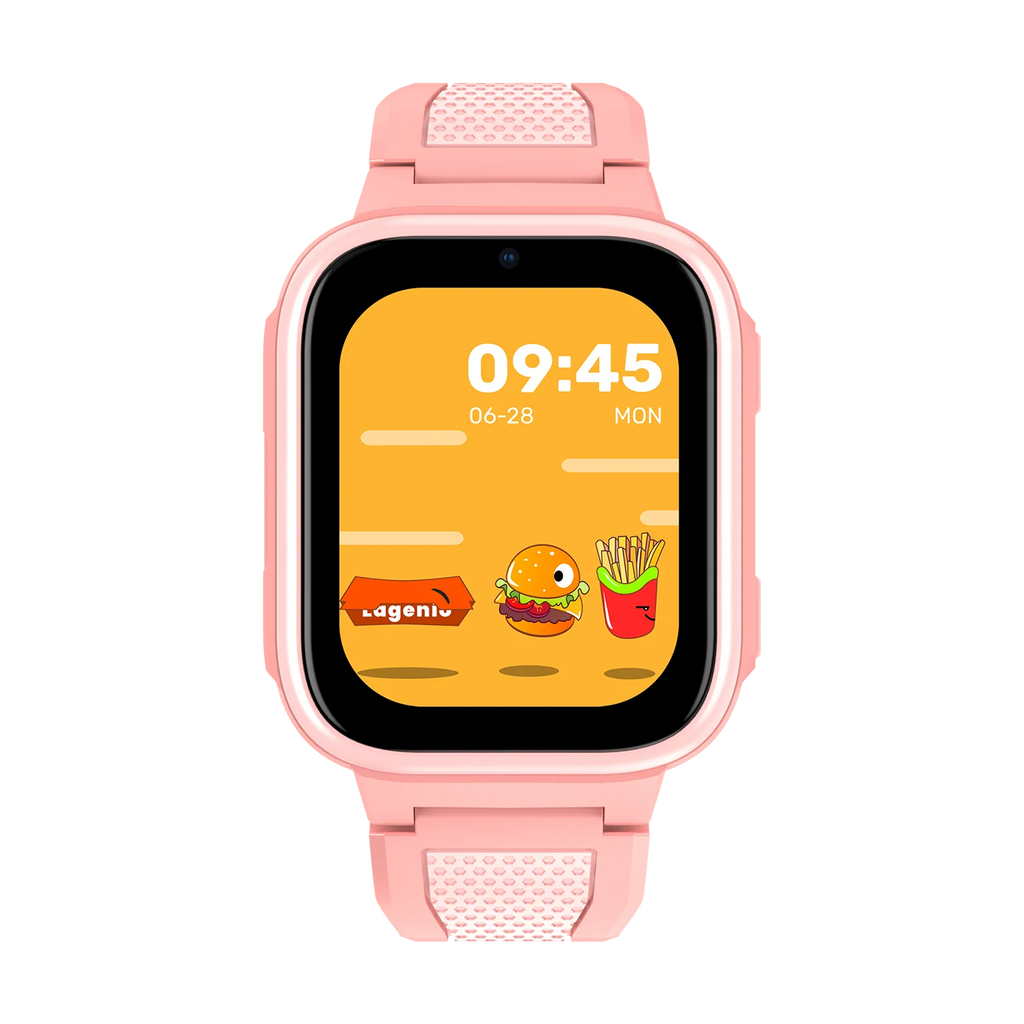 LAGENIO K10 Kinder Smartwatch in Rosa - Frontansicht mit Display