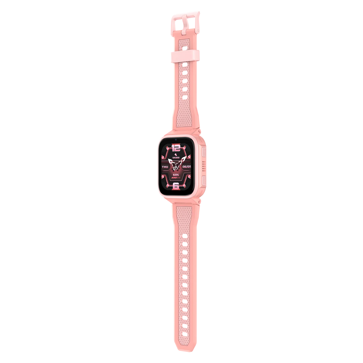 LAGENIO K10 Kinder Smartwatch in Rosa - Gesamtansicht mit Armband und Display
